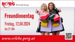 Werbesujet für Freundinnentag in Perg im Branding der Stadt Perg